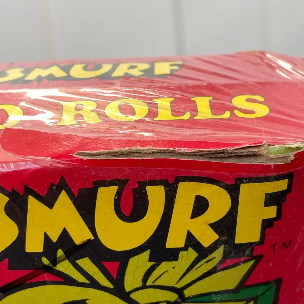 Vintage Smurf Gift Wrapping Paper 1982 Peyo Papercraft 3 Roll USA 6911 NOS Read